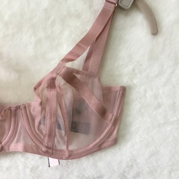 Victoria Secret Pink Unlined Mesh Balconette Bra - Picture 4 of 11